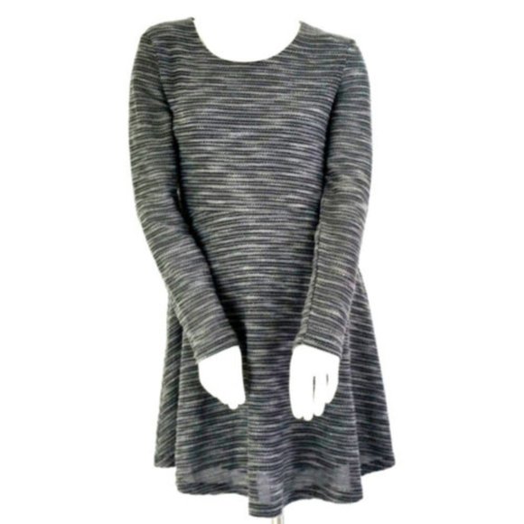 Ya Los Angeles Nubby Knit Stripe Fit & Flare Dress - Picture 2 of 6